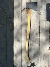 RARE Vintage TRUE TEMPER Single Bit, With Custom Oak Handle Made From Scratch. picture