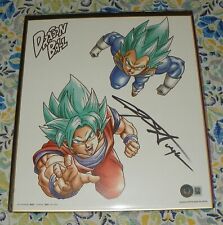 Chris Sabat Goku Vegeta Dragon Ball Z Signed Large Shikishi Art Board Auto BAS picture