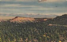 Lookout Point Sangre De Cristo New Mexico NM 1957 Raton Round Top Postcard C33 picture