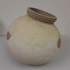 VTG Indian Water Jug Clay Vessel Terracotta Pot HUGE Rustic Vase Southwest Decor picture