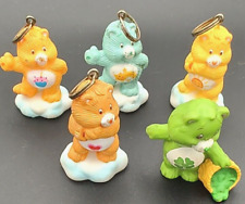 Vintage Care Bear Lot 1980's  Keychain Zipper Pull Ring Toy picture
