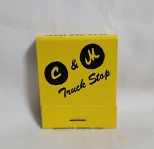Vintage C & M Truck Stop Matchbook Emporia Kansas Advertising Matches Full picture