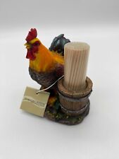 DWK Corporation World of Wonders Farm Rooster & Water Pail Toothpick Holder NWT picture