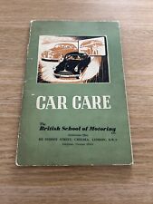 Vintage Book Car Care The British School of Motoring Ltd Manual for engine/oil picture