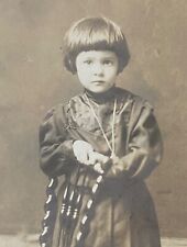 RPPC Photo Child Mrs Dora Ash Nachusa Lee IL to Ada Barley Twist Chair 1904-1918 picture