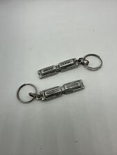 2X ALCAN KEYCHAIN KEYRING FOB TAG KITIMAT WORKS BRITISH COLUMBIA SMELTER picture