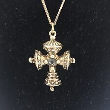 Goldtone Religious Cross Necklace  picture