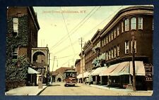 Postcard Middletown New York James Street View Trolley Stores Theatre c1909 picture