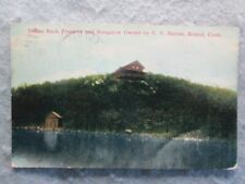 Antique Indian Rock Preserve And Bungalow, Bristol, Connecticut Postcard 1912 picture
