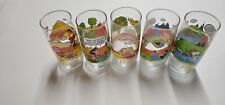  Charlie Brown Vintage Glasses 1983 Full Set of 5 PEANUTS CAMP SNOOPY picture