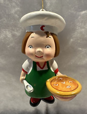 1998 Campbell's Soup Kids Girl Chef Christmas Ornament 4” Vintage Excellent Cond picture