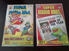 Lot of 2 Super Mario Bros Comics Valiant 2 & 6 Vintage (see damage on photos) picture