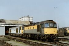 PHOTO  CLASS 33 LOCO NO 33026 - 60017 & 33052 AT HITHER GREEN DEPOT 1991 picture
