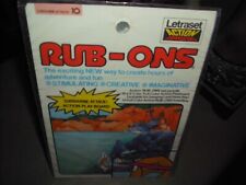 VINTAGE HASBRO RUB-ONS RAREST VERSION UK LETRASET TRANSFERS UNCIRCULATED M 1978 picture