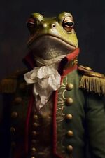 Steampunk The Royal Court Frog Gothic Surrealistic Postcard 4