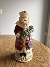 At Home America Vintage Ceramic Santa Claus Treat Canister picture