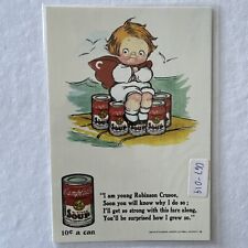  Campbells Kid Soups Advertising 1913 Artist Drayton Vintage Postcard picture