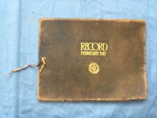 1917 THE RECORD FRANKFORD HIGH SCHOOL YEARBOOK - PHILADELPHIA, PA - YB 3390 picture