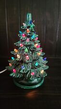 Vintage Nowell's Mold Ceramic Light up Christmas Tree 9.5
