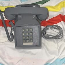 Vintage Push Button Desk Phone Gray  Made By Cortelco picture