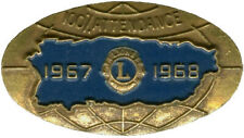 Lions Club Pins - Attendance 1967 - 1968 Puerto Rico picture