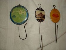 3 Celluloid Receipt Hook Holders & 2 Pocket Mirrors - All in Great Vintage Cond. picture