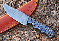 HandMade Bushcraft Damascus Hunting Knife - Hand Forged Damascus Steel 2425 picture