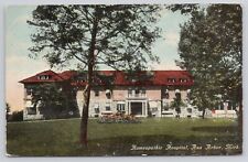 1911 Homeopathic Hospital Ann Arbor Michigan Antique Postcard picture