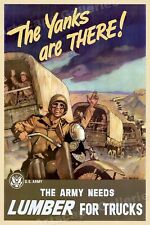 WW2 - The Yanks are There WWII Army War Poster - 16x24 picture