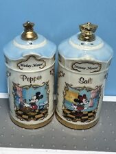 1997 Disney’s Lenox Mickey Mouse & Minnie Salt & Pepper Shaker set 3 3/4” Tall picture