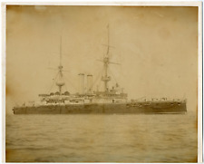 HMS Royal Navy Pre-Dreadnought Vintage Print, Vintage Silver Print 2 picture