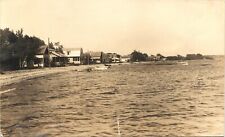 WATERFRONT VIEW real photo postcard rppc SHELBURNE FALLS MASSACHUSETTS MA picture