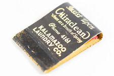 Miraclean Kalamazoo Laundry Co 1930s UNSTRUCK Matchbook Cover Advertising picture