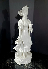 Antique German Huge Bisque Porcelain Figurine, 19.5