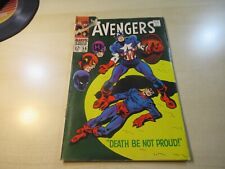 AVENGERS #56 MARVEL SILVER AGE HOW CAP GOT TRAPPED IN ICE IN WWII VISION TEASE picture