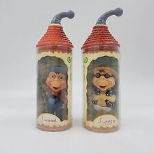 Rare 1999 Laaf Efteling Lood And Lazy Mini Gnome Figurines In Packaging picture