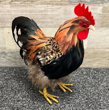 Handcrafted Real Feather Rooster 12