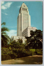 Postcard CA Los Angeles City Hall Chrome UNP A11 picture