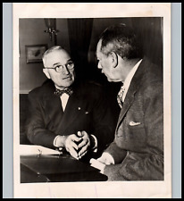 US PRESIDENT HERRY TRUMAN +DEAN ACHESON PORTRAIT 1950ARTHUR SCOTT ORIG Photo 200 picture