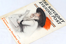 October 1912 Saturday Evening Post Cover Her First Vote & Cream Of Wheat Ad picture