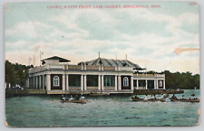 Minneapolis Minnesota Casino On Lake Harriet Waterfront Divided Back Postcard picture
