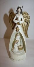Musical Angel with Inset Spinning Nativity Holy Family Figurine 4