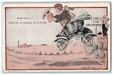 Cobb Shinn Artist Signed Postcard Anti Ford Car Comic Humor Grasshopper c1910's picture