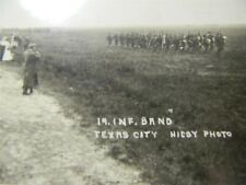 Vintage c1910 RPPC US Army 19th Infantry Band Texas City Postcard - P25 picture