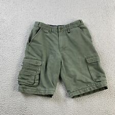 Boy Scouts of America BSA Uniform Shorts Youth Boys 14 Green Cargo Stretch READ picture