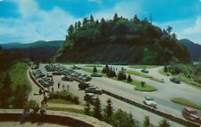 Newfound Gap Great Smoky Mountains Park, TN Vintage Postcard c1950s Old Cars picture