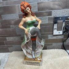 LIONSTONE WHISKEY DECANTER 'THE DANCE HALL GIRL' (empty) RARE  1973. Chipped picture