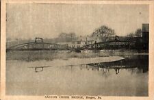 Saucon Creek Bridge, Bingen, Pennsylvania PA RPPC Postcard picture