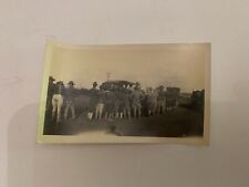 WWI US Army Motorcade Line in France Real Black and White Photograph picture