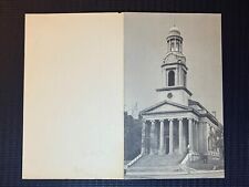 NATIONAL CITY CHRISTIAN CHURCH VISITOR CARD THOMAS CIR. WASHINGTON D.C. POSTCARD picture